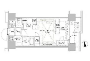 パークスフィア牛込神楽坂【11階】の間取り