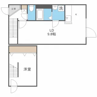 北海道札幌市中央区南五条西21【マンション】の間取り
