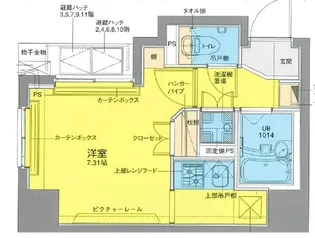 ドルチェ京橋壱番館【4階】の間取り
