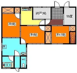 秋田県由利本荘市東由利老方字五升畑【一戸建】の間取り