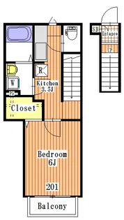 Ruelle【2階】の間取り