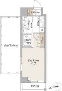 アジールコート武蔵新田【5階】の間取り