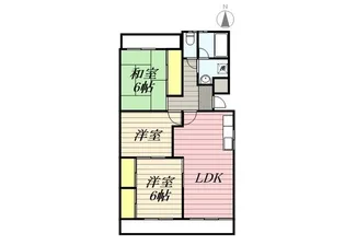 第一みどり館【3階】の間取り