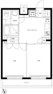 ルーブル蒲田南【5階】の間取り