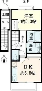 ルークラティブ蓮根【2階】の間取り