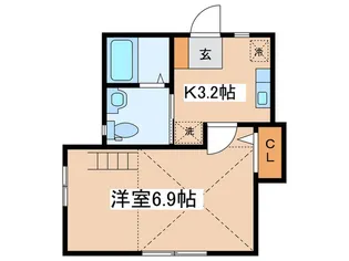メゾンドルル【1階】の間取り