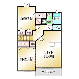 エピーメロンD【2階】の間取り