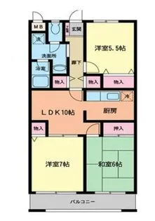 R FIELDS CHIBA【3階】の間取り