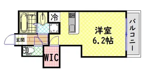グランデージ難波南【9階】の間取り