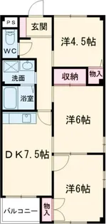 ラフォーレ天神【1階】の間取り