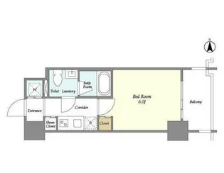 プラシア北千住【9階】の間取り