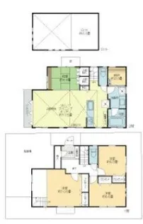 神奈川県横浜市中区池袋【一戸建】の間取り