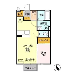 カーサ ビスタ C【2階】の間取り