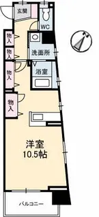 シティーコート上幟町【7階】の間取り