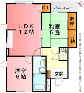 TフラットB【2階】の間取り