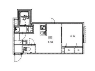 ソルナクレイシア学芸大学【1階】の間取り