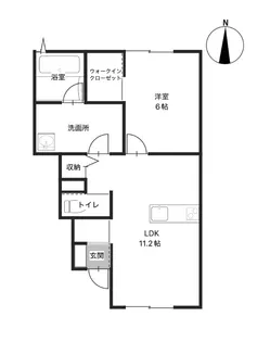 ノブレスB【1階】の間取り