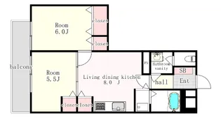 松岡コーポ【3階】の間取り