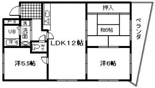 アグレーブル貝塚【2階】の間取り