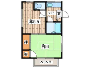 コーポ大橋【2階】の間取り