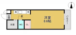 レジデンス学南【2階】の間取り