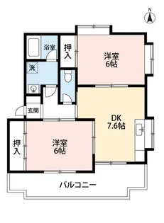 コーポフォーリーフA【2階】の間取り