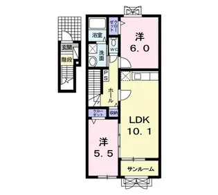 アンヴァレ A【2階】の間取り