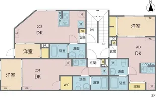 MIREA浮間舟渡【2階】の間取り