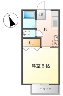 グランシェール黒岩【2階】の間取り