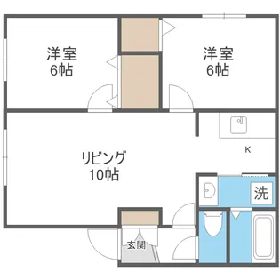 パークハイム1・2【1階】の間取り