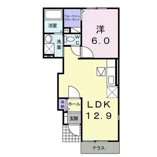 レアル・カーサ【1階】の間取り