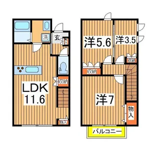 Feder Akebono A棟の間取り