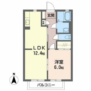 シャーメゾンきらら B棟【2階】の間取り