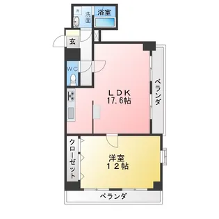 リバティ名駅【8階】の間取り