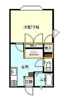 サニーヴィレッジ大崎4号棟【1階】の間取り