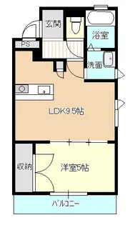 グランデル上田【3階】の間取り