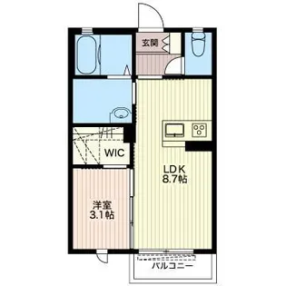 エクラージュ柳橋【2階】の間取り