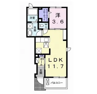 エスペランサ【1階】の間取り