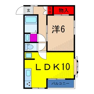 ユウコート亀有【2階】の間取り