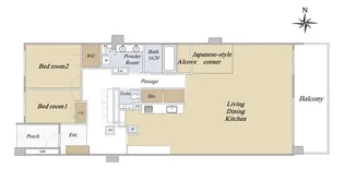 グランドヒルズ京都東山ロジュマン【4階】の間取り