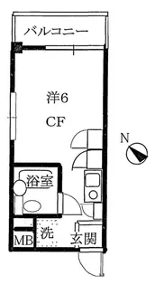 コーポ宮【2階】の間取り