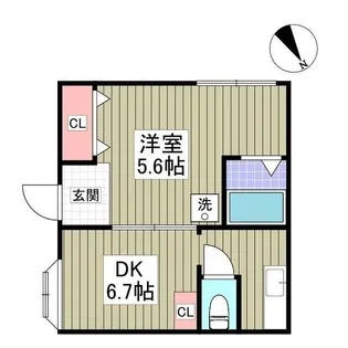 ポルシェ厚木旭町【1階】の間取り