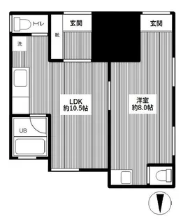 オザキハイツ【1階】の間取り