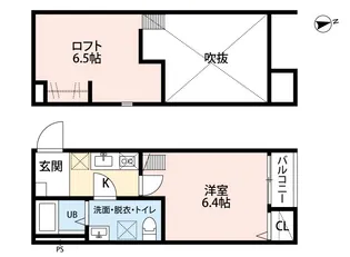 カトルセゾン【2階】の間取り