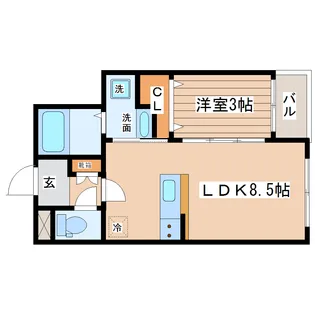 リーフ・サンシティ北仙台【2階】の間取り