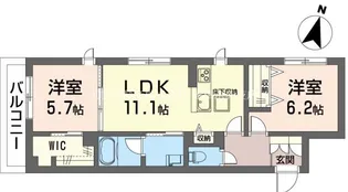 べレオ ユリ【1階】の間取り