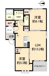 Green Hills II【2階】の間取り