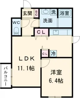 ASTILE studio 練馬平和台【1階】の間取り