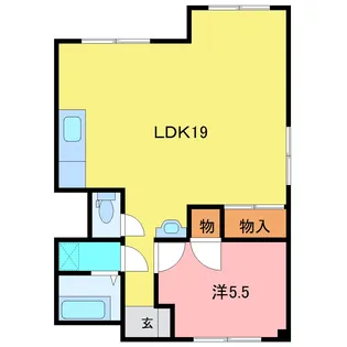 高木ハイツ【1階】の間取り