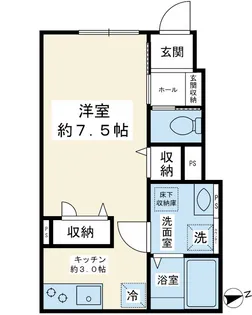 オーバルコート【1階】の間取り